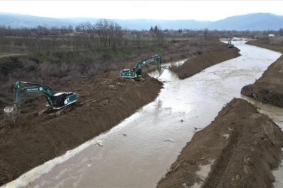 Bursa İnegöl'de sel baskınlarına karşı çalışma sürüyor