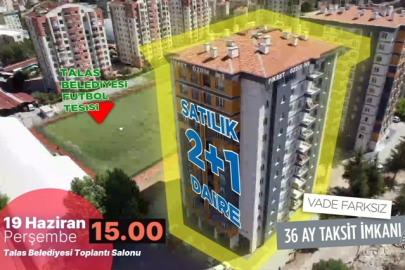 Kayseri Talas'tan taksitli yatırım fırsatı